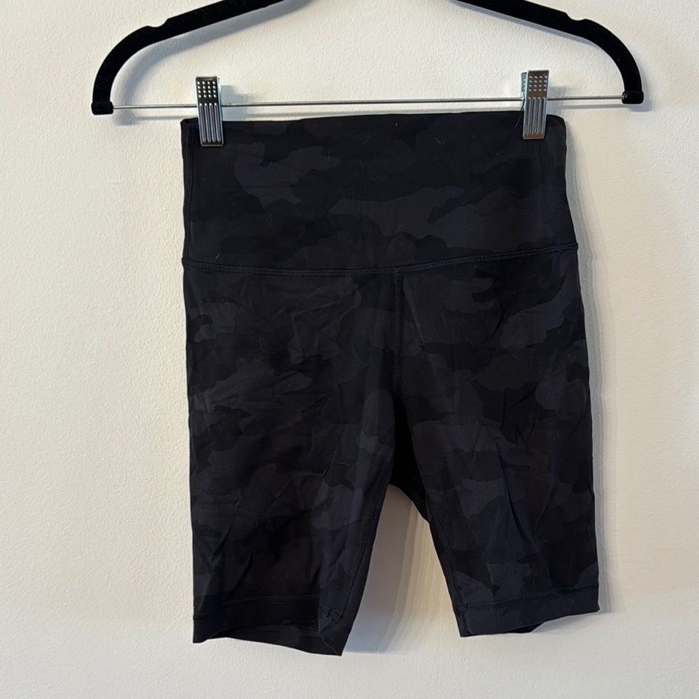 Lululemon Athletica Black Bike Shorts High Waist Performance
